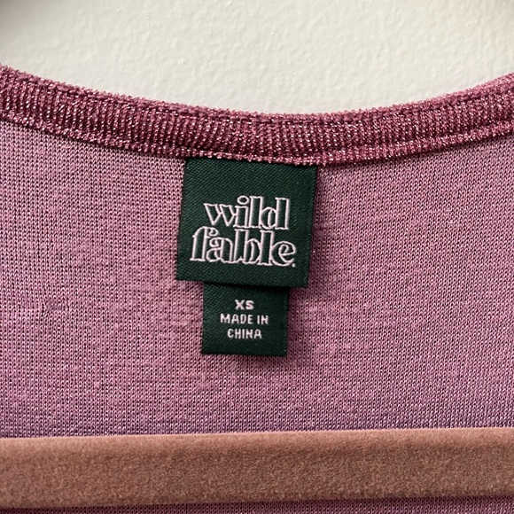 wild fable Shimmery Cut Out Long Sleeve Dress - Picture 4 of 5